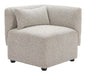 Simu - Corner Chair - Dune Greige Zuo Modern
