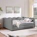 Gingham Daybed With USB Charging Port, Wave-Shaped Design Home Essentials