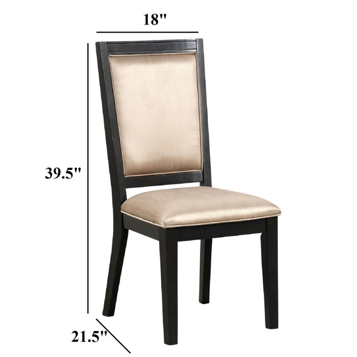 Dining Chairs With Accent Trim (Set of 2) - Espresso Home Essentials