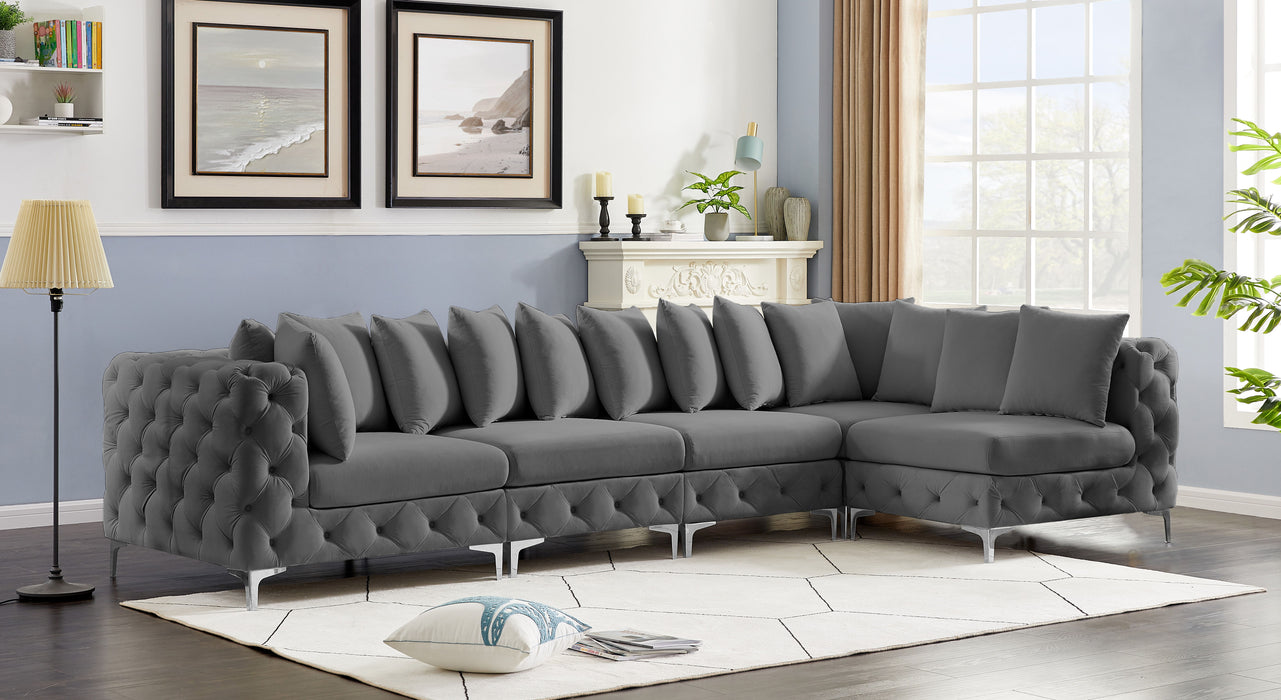 Tremblay - Modular Sectional 5 Piece - Gray - Fabric