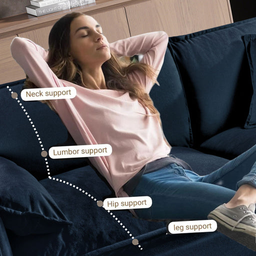 Modern Oversized Loveseat Sofa With Deep Seat And Diy Combination Home Essentials
