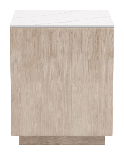 Tidecrest - Side Table - White / Light Brown Zuo Modern
