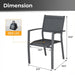Outdoor Patio Chairs, All Weather Home Essentials