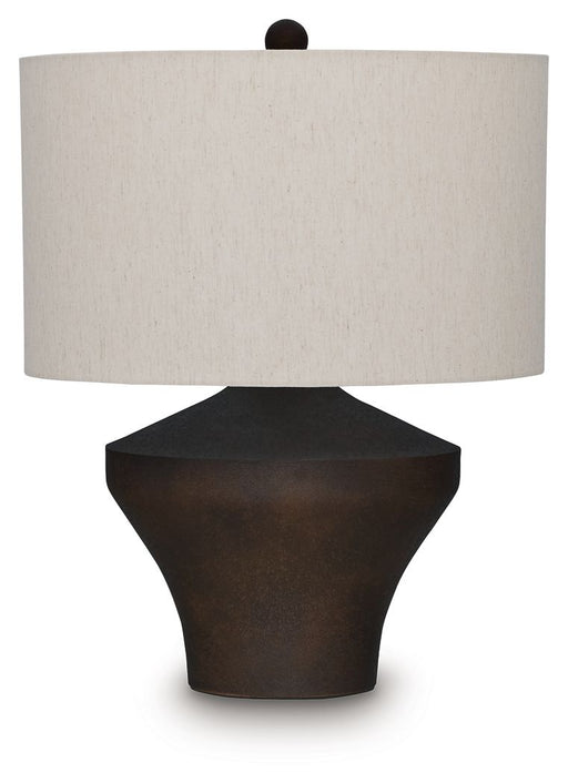 Dolanham - Metal Table Lamp - Distressed Brown Signature Design by Ashley®