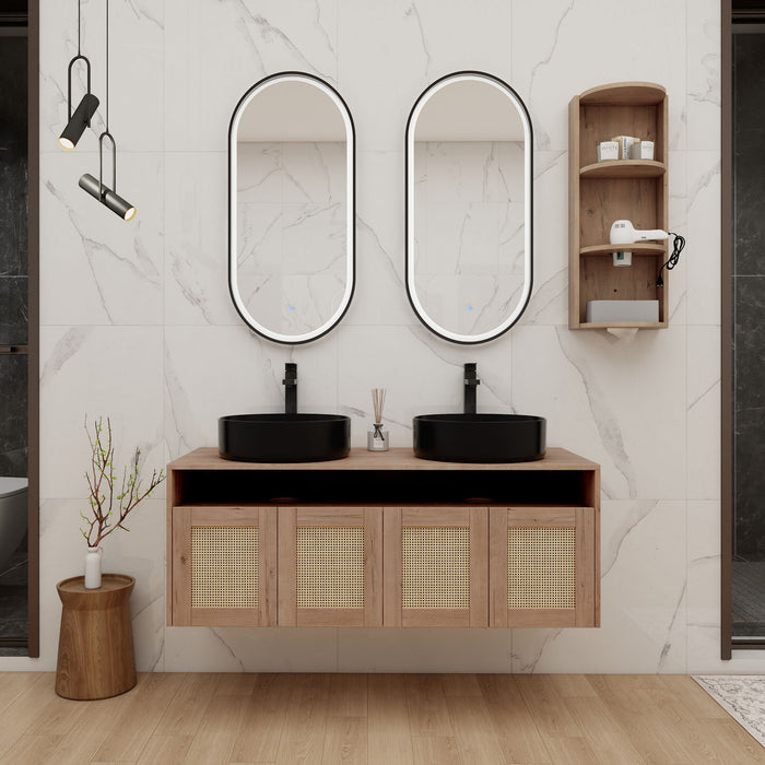 Bathroom Vanity & Art Sink And Storage Rack, Float Mounting Design Home Essentials