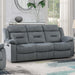 Modern Recliner Sofa With Pillow Arms, Plush Backrest, Horizontal Tufting, USB Charging Port Home Essentials