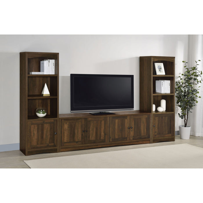 Lunetta - 3 Piece TV Stand With Media Towers - Pine Wood Furniture Max