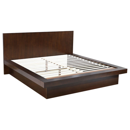 Tokyo - LED Panel Bed With Structured Headboard Furniture Max