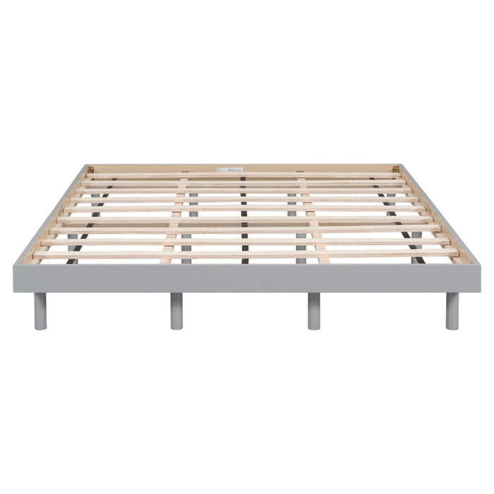 Modern Floating Platform Bed Frame Home Essentials