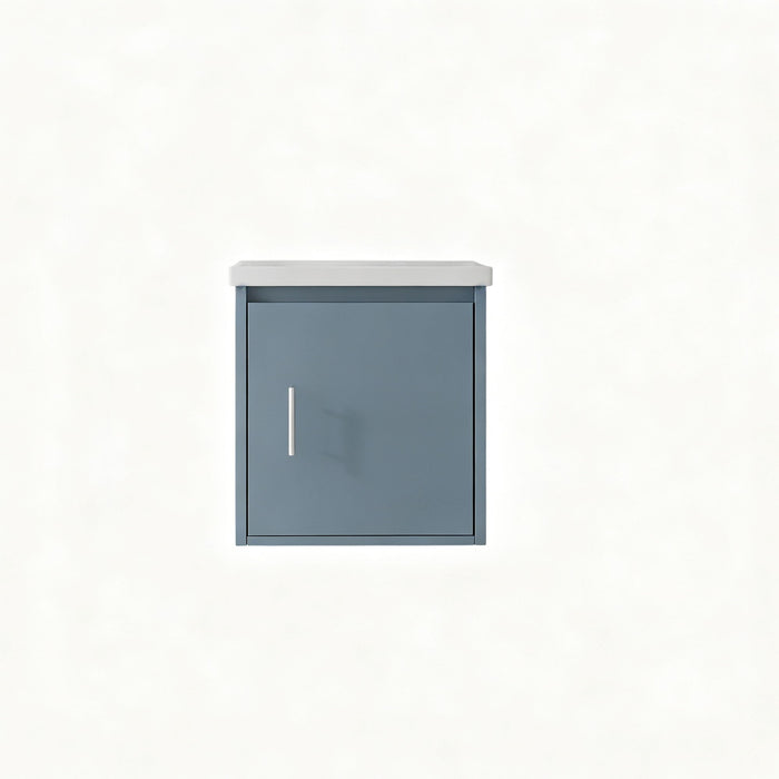 Floating Bathroom Vanity Combo, Wall Mounted Cabinet With Sink & Soft Close Doors For Small Bathrooms Home Essentials