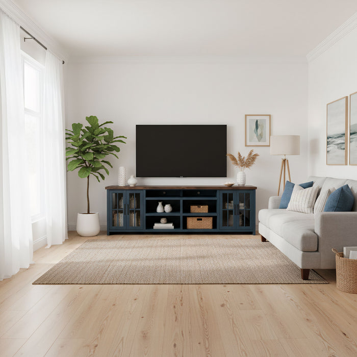 TV Stand Console & Cable Management Home Essentials