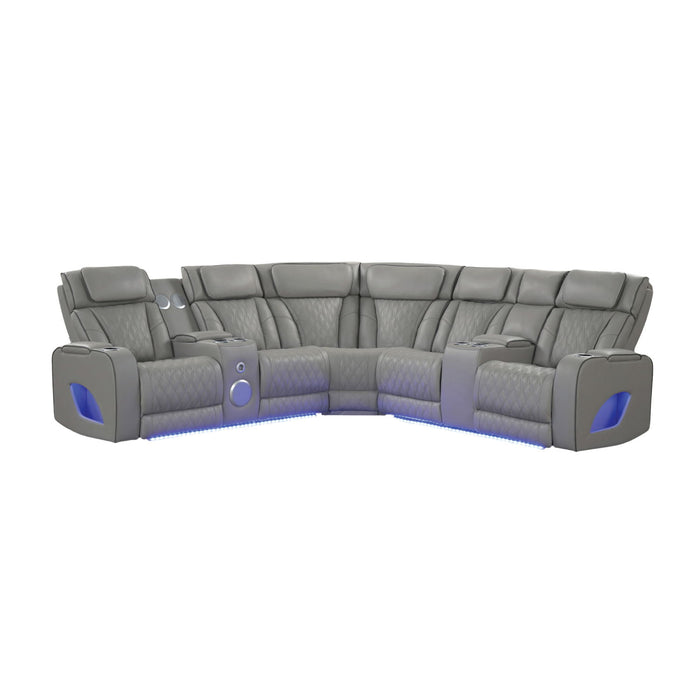 Fortuner - Power Recliner Sectional Sofa Matrix Furniture Group