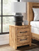 Maystonna - Two Drawer Night Stand - Brown Signature Design by Ashley®
