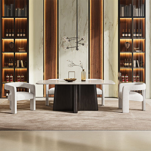 Jacory - Dining Table With Bottocino Marble Top - Espresso ACME