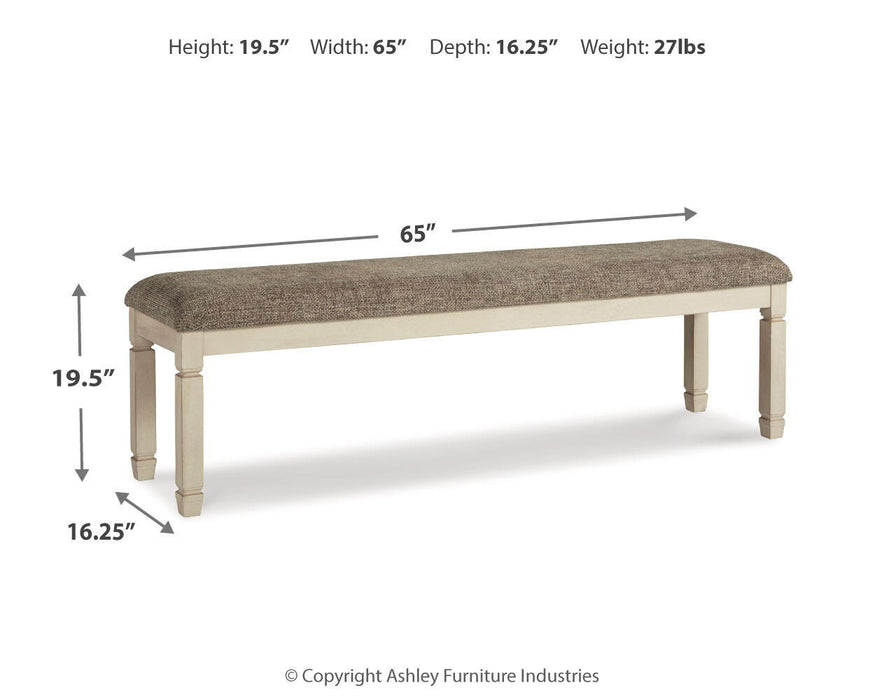Bolanburg - Extra Large UPH DRM Bench - Brown / Beige Signature Design by Ashley®
