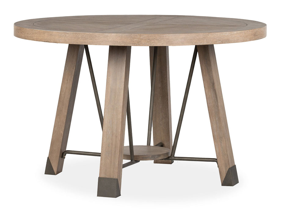 Ainsley - Round Dining Table - Cerused Khaki Magnussen Furniture