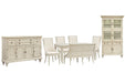 Newport - 8 Piece Extendable Rectangular Dining Table Set Magnussen Furniture