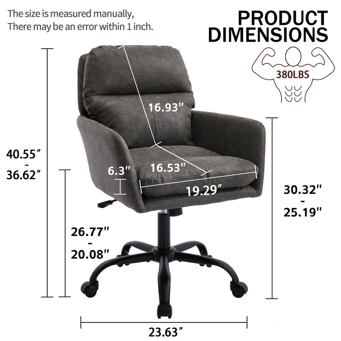 Office Chair With Adjustable Height, Ergonomic Design Home Essentials