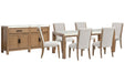 Plum Creek - 8 Piece Rectangular Dining Table Set Magnussen Furniture