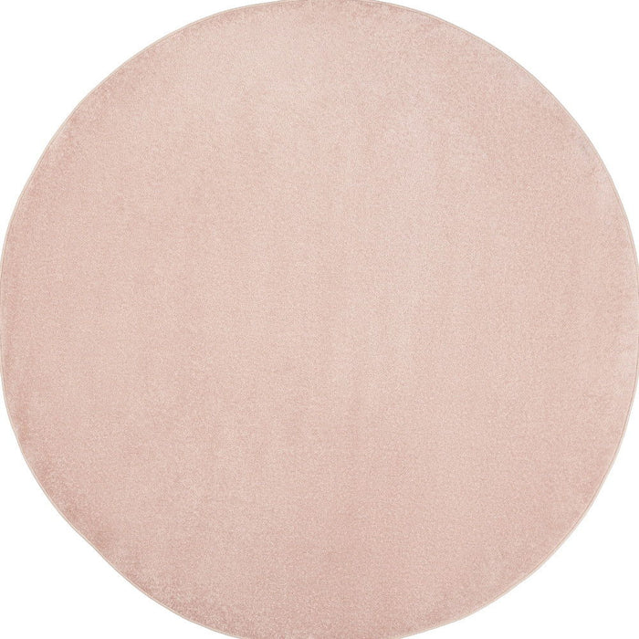 8' X 8' Round Non Skid Indoor / Outdoor Area Rug - Pink