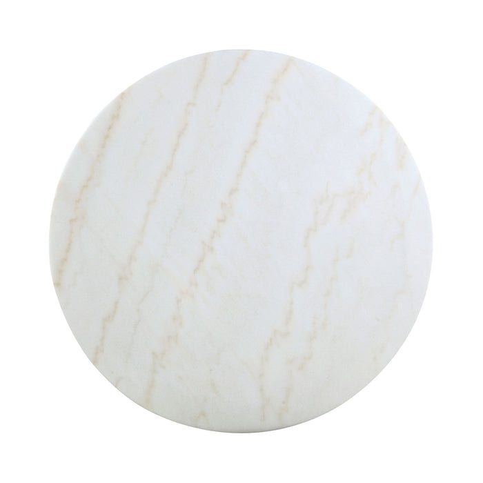 Raleigh - Pedestal Dining Table - White Marble Furniture Max