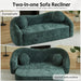 Curved Convertible Sofa, 2 In 1 Frameless Folding Sofa Bed With Pull Out Base And Deep Seat Home Essentials