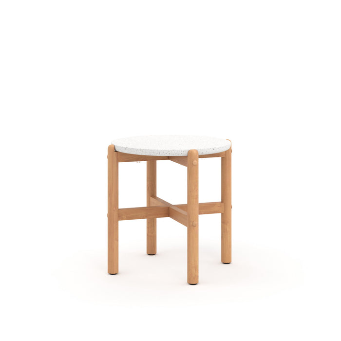 Solstice - End Table Terrazzo Top - White