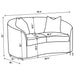 Rory - Sloped Arms Loveseat With Pillows - White Furniture Max