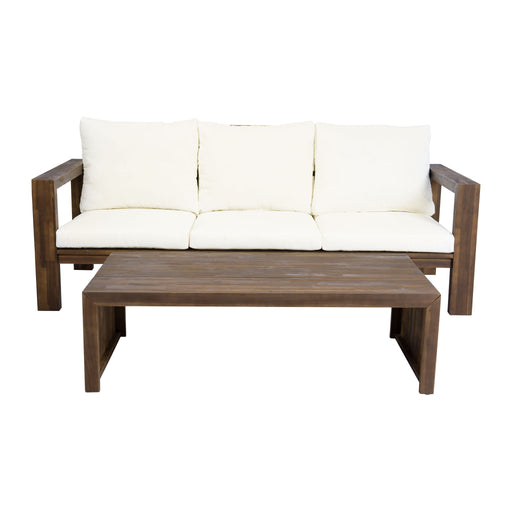 3 Seater Patio Set, Outdoor Sofa & Coffee Table Set Hearth and Haven