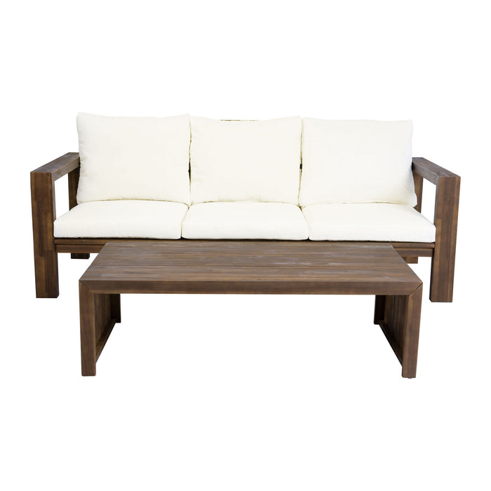 3 Seater Patio Set, Outdoor Sofa & Coffee Table Set Hearth and Haven