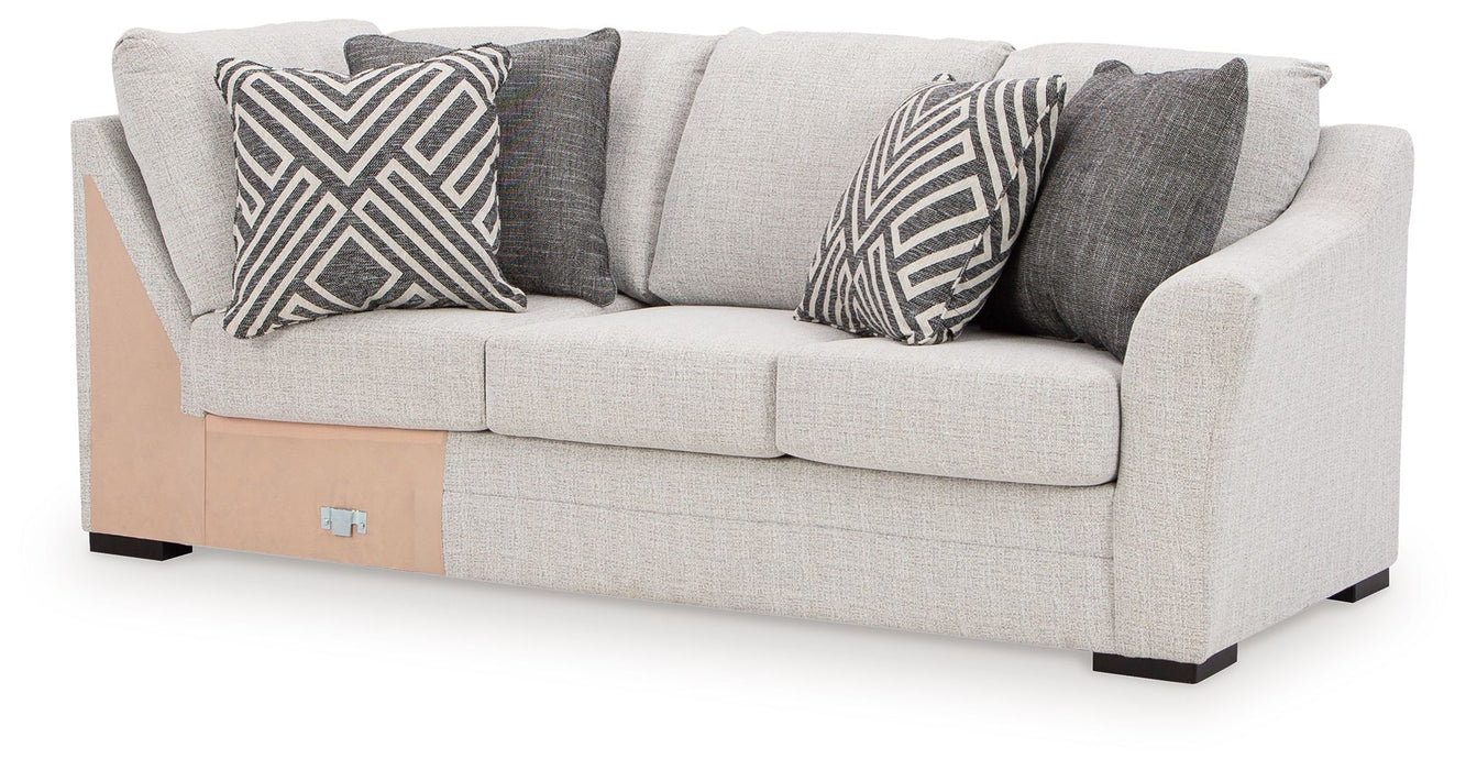 Koralynn - Raf Sofa with Corner Wedge - Stone Benchcraft®