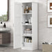 Storage Cabinet With 1 Door And Adjustable Shelf, Rectangle Shape - White Hearth and Haven