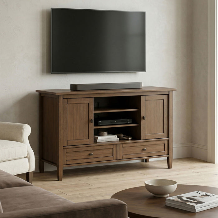 Warm Shaker - TV Media Stand Handcrafted Simpli-Home