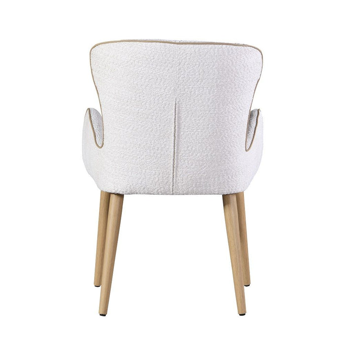 Adalynn - Side Chair (Set of 2) - Beige Boucle & Oak ACME