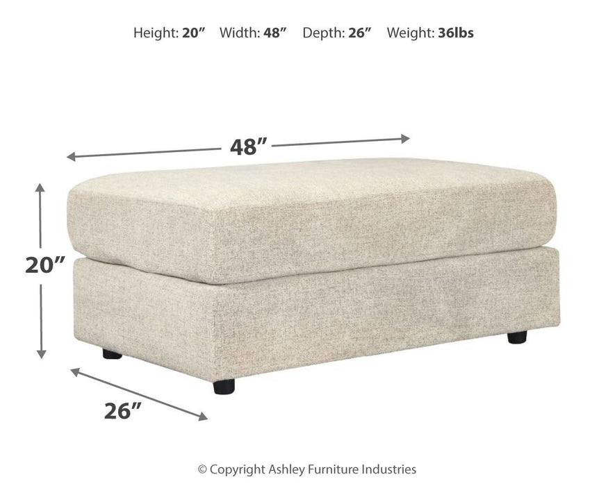 Soletren - Oversized Accent Ottoman - Stone Signature Design by Ashley®