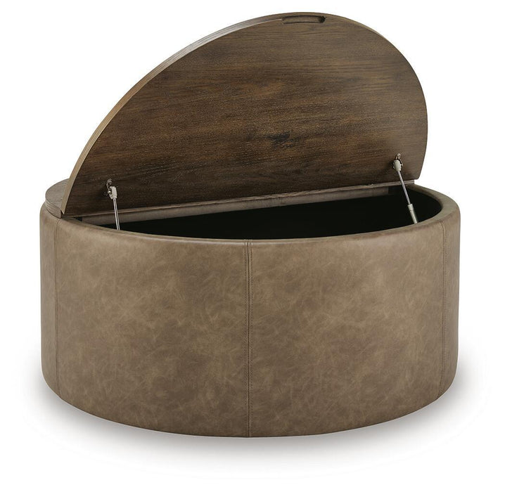 Bethanstone - Storage Ottoman - Warm Brown Signature Design by Ashley®