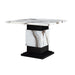 Sammi - Bar Table With And Pedestal Base - Black / White Print Global Furniture USA