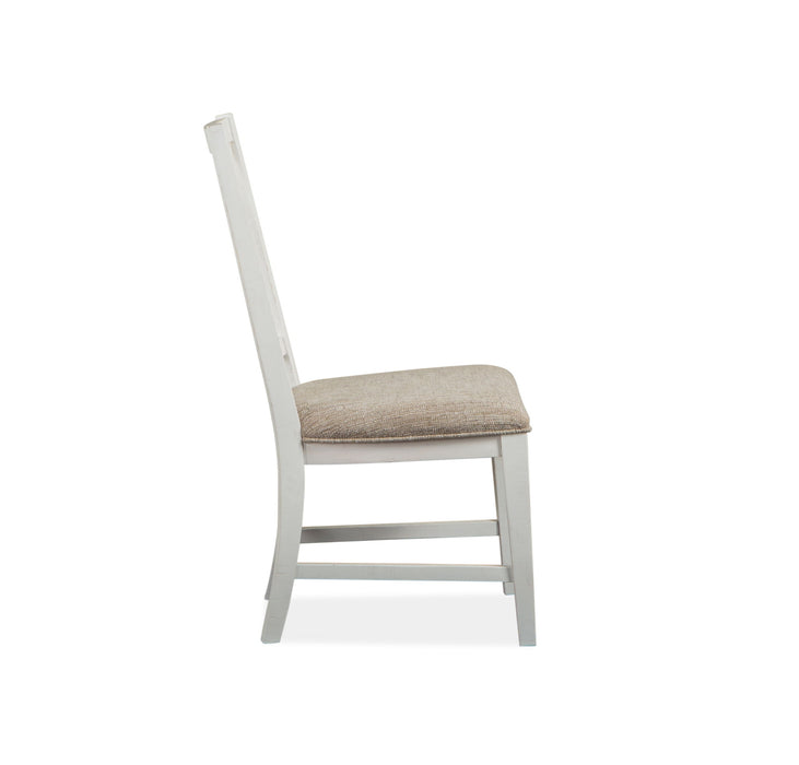 Heron Cove - Dining Side Chair With Upholstered Seat (Set of 2) - Chalk White Magnussen Furniture