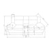 Winston - Power Console Recliner Loveseat With LED And Hidden Drawer - Black Global Furniture USA