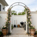 Metal Garden Arch Garden Arbor Trellis Climbing Plants Support Rose Arch Outdoor Arch Daily Nest