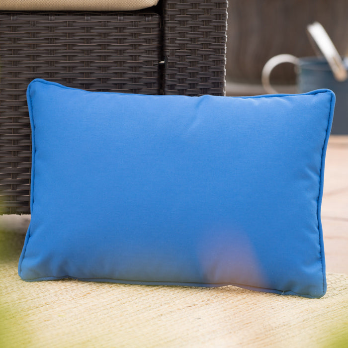 Coronado Rectangular Pillow, Outdoor Pillows - Blue