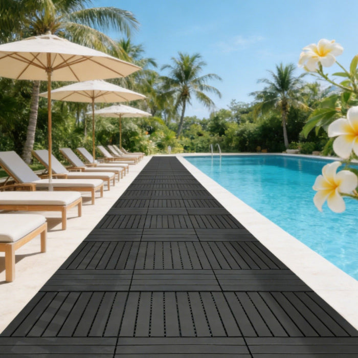 22 Piece Interlocking Outdoor Deck Tiles Daily Nest
