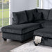 Modern Style Sectional Set With USB Port, Storage Ottoman Home Essentials