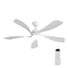 52" Ceiling Fan With 3 Color Dimmable LED Light, 5 Blades, Remote Control, Reversible DC Motor Daily Nest