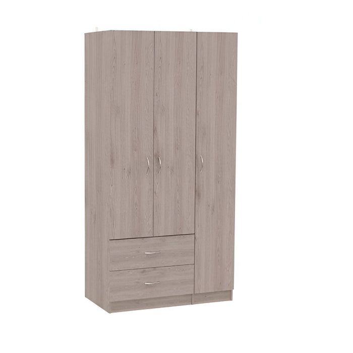 Two Drawer Combo Dresser - Light Gray