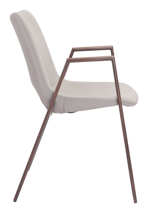 Desi - Dining Chair Walnut Legs (Set of 2) Zuo Modern