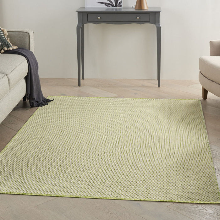 6' X 9' Geometric Power Loom Area Rug - Green