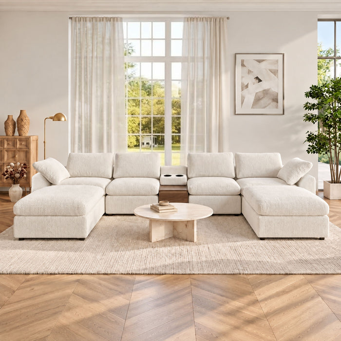 Modular Cloud Couch With Storage Console Home Essentials
