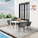 4 Pack Lounge Chair Set With Long Table Home Essentials