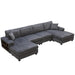U-Shaped Convertible Sofa, 4 Seater Large Living Room Lounge Home Essentials